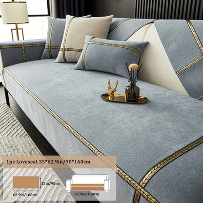 Sofa Cover 350 GSM Chenille Knit Panels for Single Seat, Armrest and 2, 3 or 4-Seater Sofa Sections