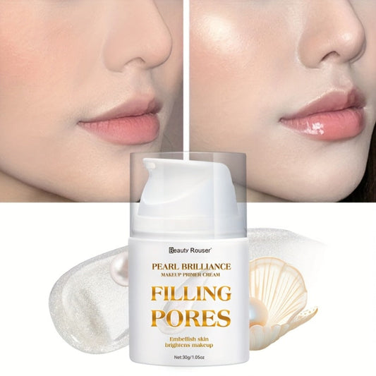Pore Filling Makeup Primer Cream 30g – Oil Control Vitamin E Non-Greasy Moisturizing Formula for Flawless Long-Lasting Smooth Skin Finish All Skin Types
