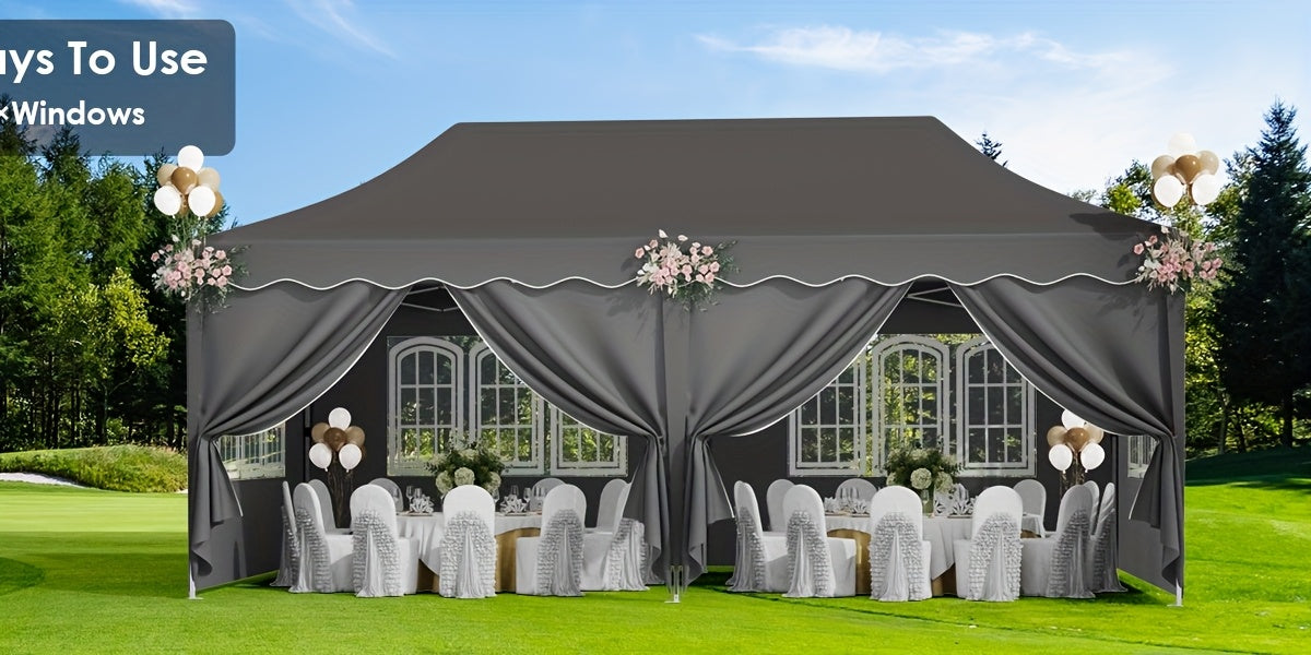 Pop Up Canopy Tent with Sidewalls | Outdoor Party Wedding Backyard