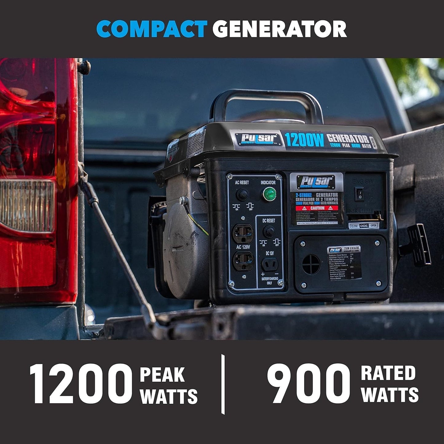Portable Generator Gas Powered | Camping Emergency Tailgating Outdoor