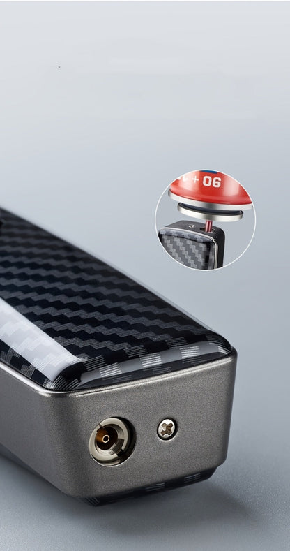 Kitchen Torch Lighter Carbon Fiber Windproof, Adjustable High-Temperature Flame with Safety Lock