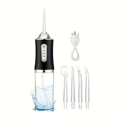 Portable Oral Irrigator with 360° Rotating Nozzle, Three Pressure Modes, USB Charging and Four Color Options