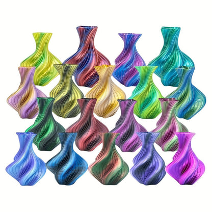 Ender 3 5 Neo PLA Filament 1.75mm 1kg 2.2LB High Gloss Low Warping – Black White Dual Tri Rainbow Multicolor Shiny Finish Smooth Extrusion for Creality & FDM 3D Printers
