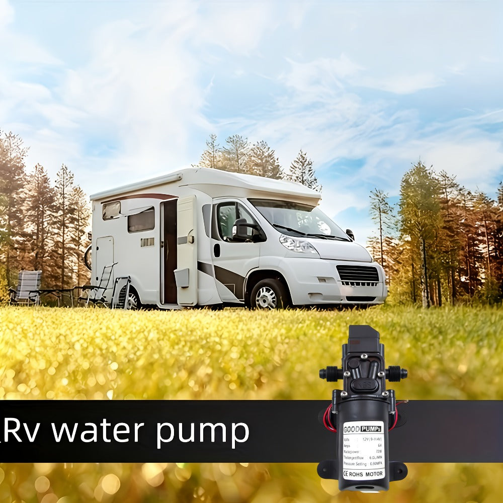 12V Self-Priming Water Pump 130PSI - High Pressure Portable Electric Pump for Car Wash, RV, Camper Van & Water Pressurization (1/2/3 Pack)