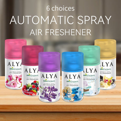 Spray Air Freshener Refill 8.45oz 1pc or 4pcs - 6 Scents Lavender Vanilla Cool Linen Ocean Mixed Berries Magnolia
