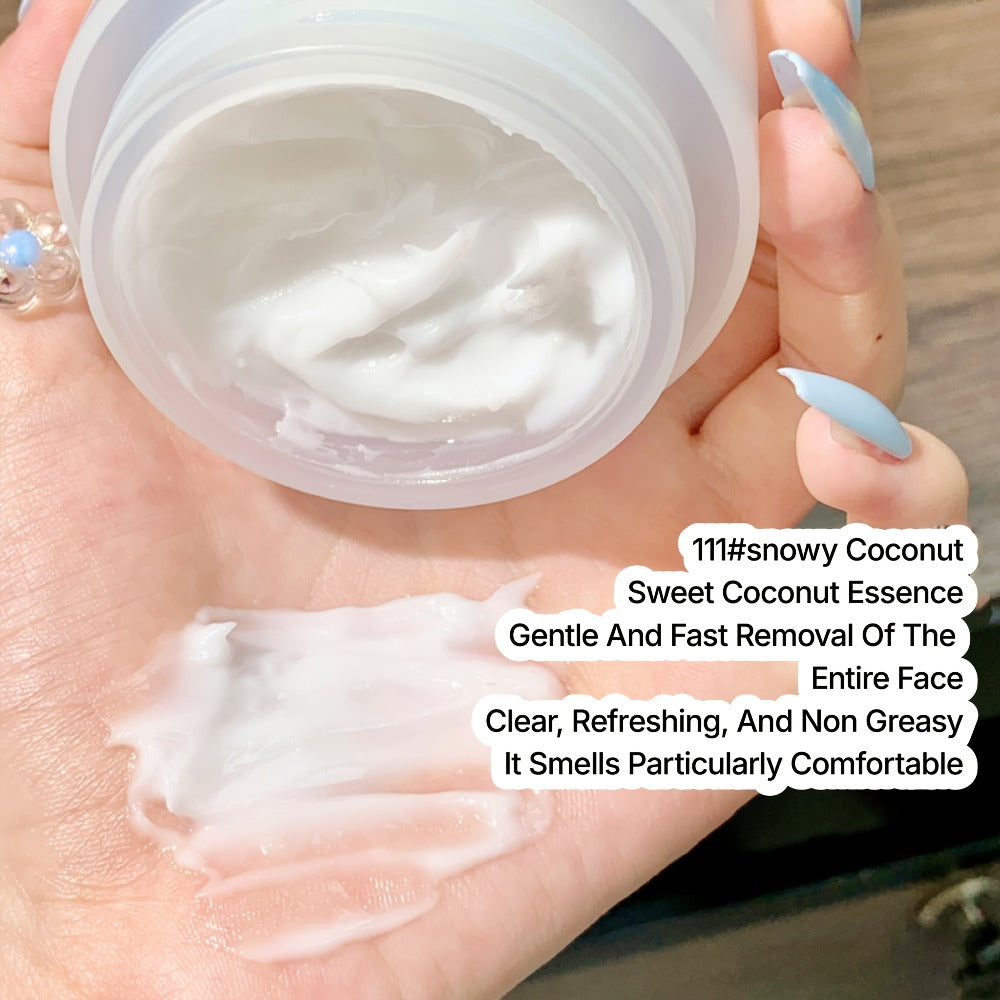 Makeup Remover Cleansing Balm Gentle Hydrating Fast-Melt Formula — Deep Cleanse Sensitive Skin, No Residue, Cold-Brewed Peach & Coconut