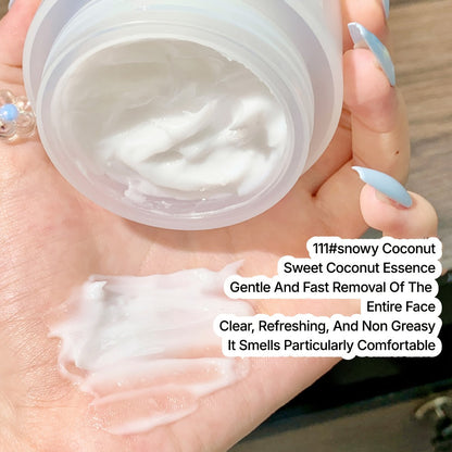 Makeup Remover Cleansing Balm Gentle Hydrating Fast-Melt Formula — Deep Cleanse Sensitive Skin, No Residue, Cold-Brewed Peach & Coconut