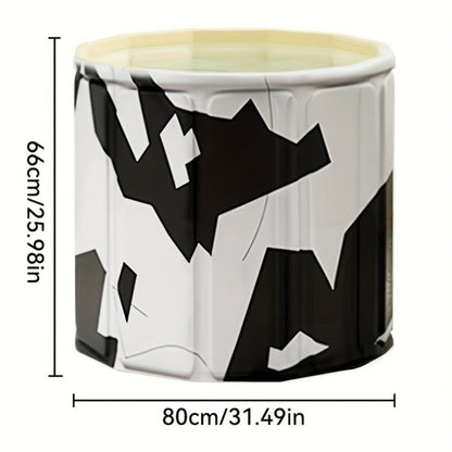 Foldable Soaking Tub for Adults – Portable Full Body Bath Barrel with Non-Slip Base, Collapsible Hot & Cold Soak Tub for Home Travel Small Spaces, Space-Saving Bathroom Accessory