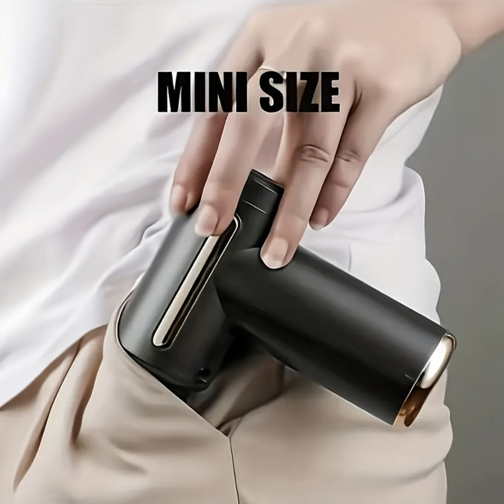 Compact Massage Gun with Digital Control Display, Multiple Pictured Heads and Four Color Options