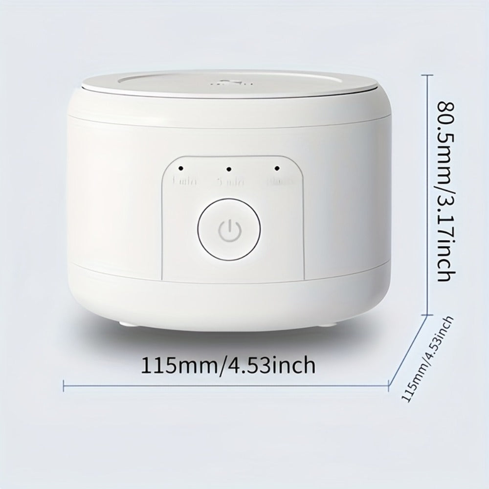 50 kHz Compact Ultrasonic Cleaner in Black Art Edition with Three Front Cleaning Modes for Small Items