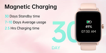 Smartwatch – with Built-in Alexa FAWEIO 1.8" HD Touch Screen, Bluetooth Calling, 100+ Sport Modes, Fitness Tracker Heart Rate Sleep…