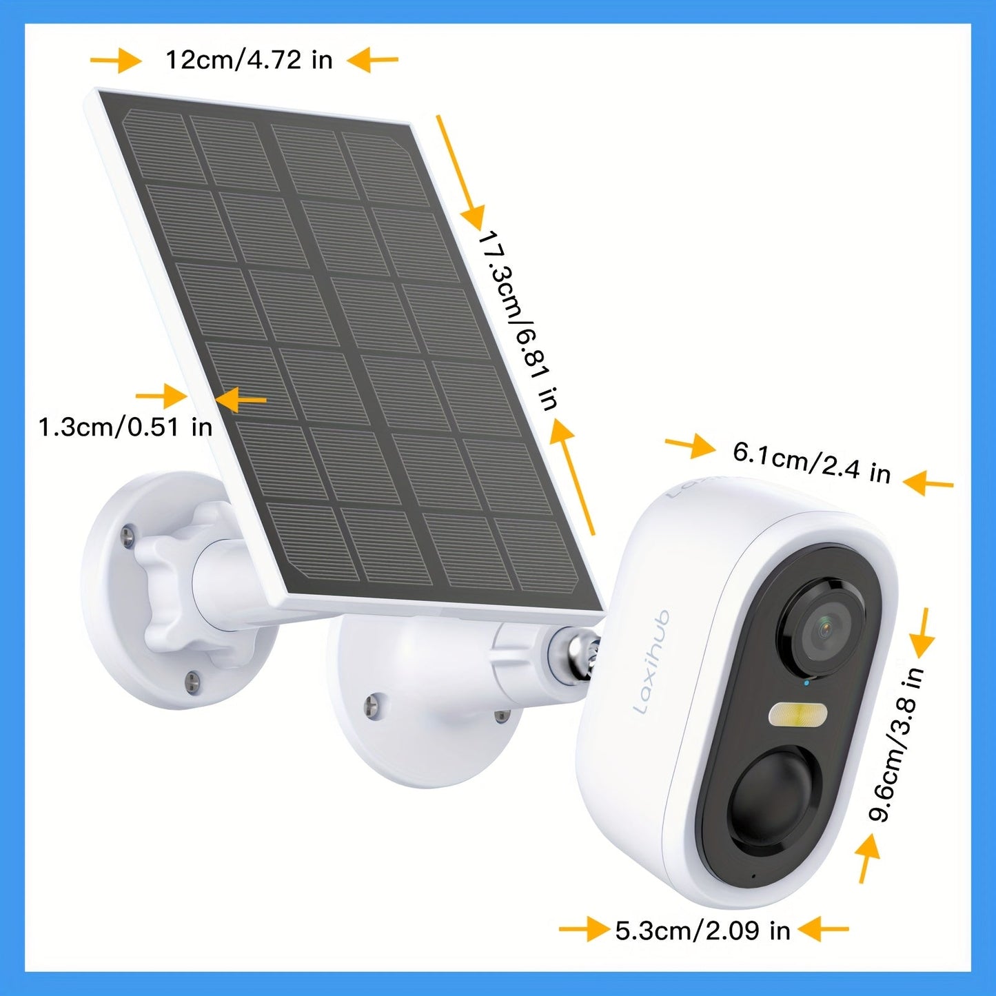 3MP Battery Outdoor Security Camera with Optional Solar Panel and Two- or Four-Camera 64GB Card Kits