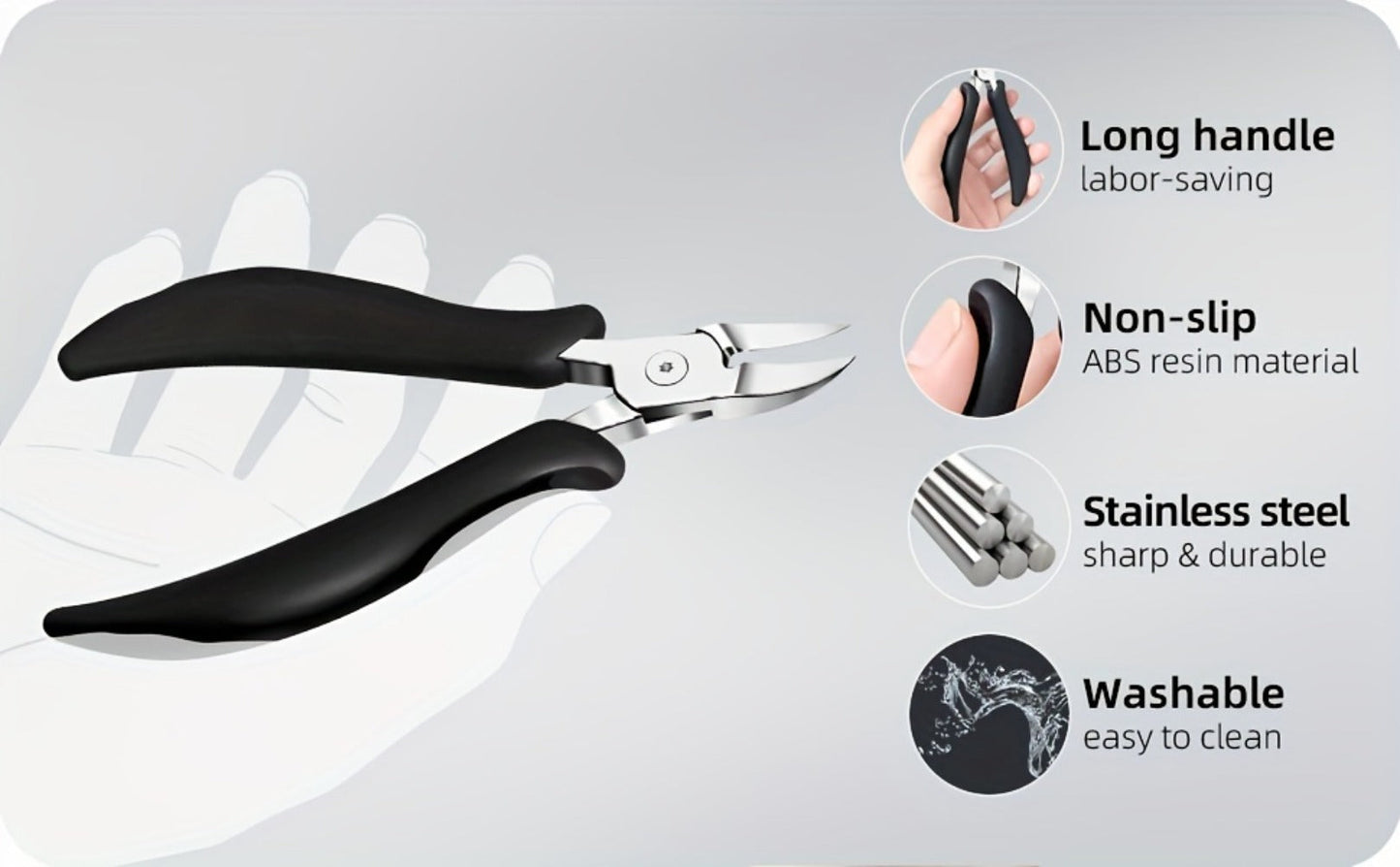Nail Clipper Tool Set with Large Clipper Pair, Eight-Piece Kit or Hand-and-Foot Clipper Options