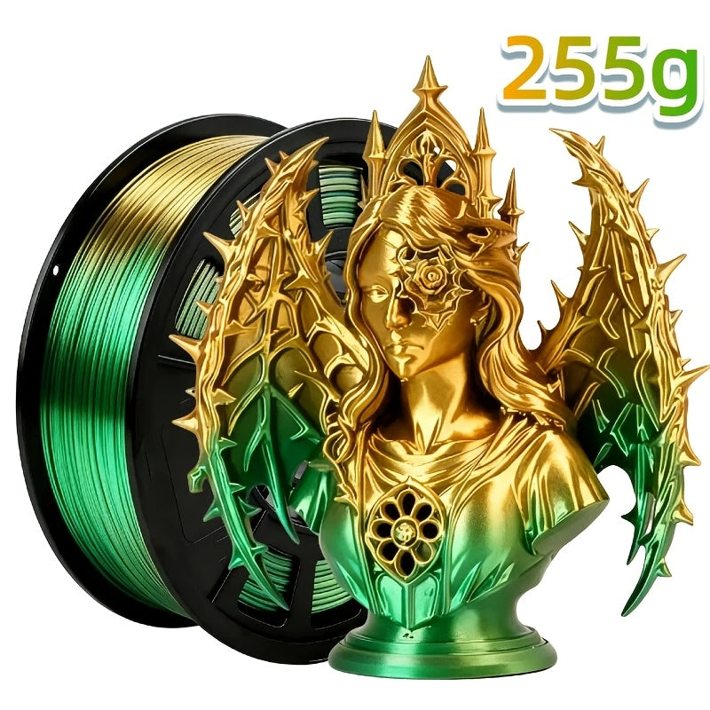 Dual Color Two-Tone PLA Filament 1.75mm 250g 9 Color Options High Precision ±0.02mm Vacuum Packed Gradient Effect Beginner Friendly Wide FDM Compatibility