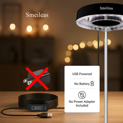 Grow Light for Indoor Plants 4-Head Full Spectrum | 720° Rotatable Retractable Pole 4 Dimming Modes Auto Timer 3/6/9H USB | Desktop Potted Plants
