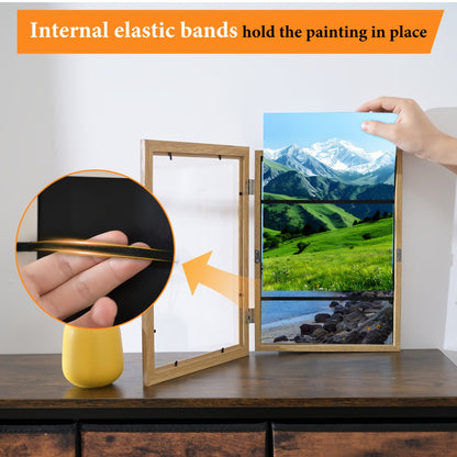 Front-Opening Kids Art Display Frames with Changeable Storage and Six Exact Color-and-Pack Options