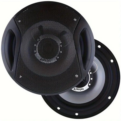 6.5 Inch 400W Car Coaxial Speakers HiFi Full Range – Rubber Edge, Strong Magnet, Universal Fit for Ford Chevy Toyota Honda, 2-Pack or 4-Pack Door Speakers