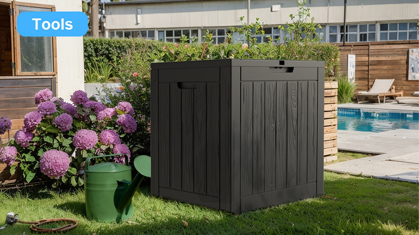 Deck Box Resin Heavy Duty 230LB Lockable | Patio Garden Pool Garage