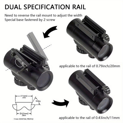 Red Green Dot Sight Scope 1x40 Picatinny Rail Mount 2 MOA Reticle for Rifles Shotguns Airsoft Hunting Shooting Optics Accessory