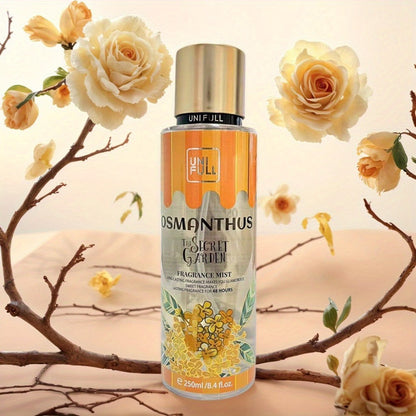 UNIFULL Fragrance Body Mist, 250ml Spray Bottle with Gold-Tone Cap in Twelve Floral and Fruit Scents