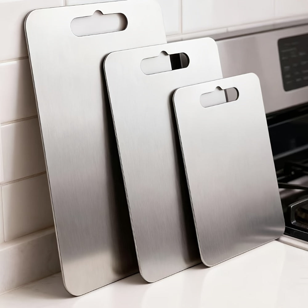 Cutting Board Titanium Double-Sided Prep Surface with Carry Handle in a 14 x 10-Inch Single-Board Format