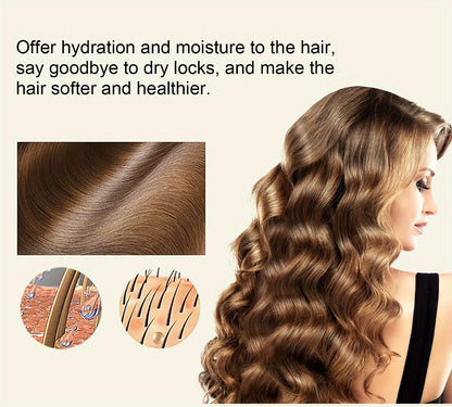 Curl Defining Cream with Detangling Brush Set 10.14 oz — Anti-Frizz Curl Enhancer, Long-Lasting Bouncy Curls, Non-Sticky Lightweight Hold, Salon Quality for Curly Wavy & Coily Hair, Women & Men