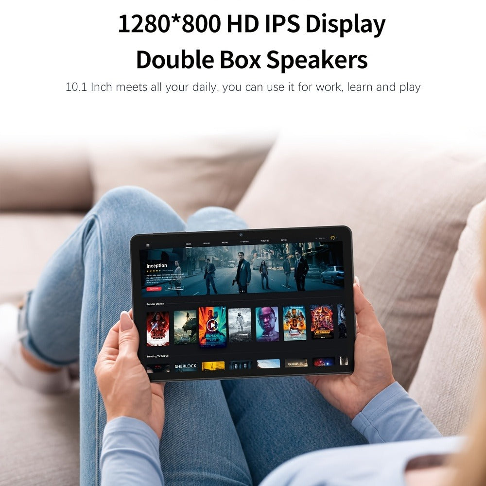 4G LTE Pink Tablet 10.1 Inch 2-in-1 Android 6GB RAM 128GB SSD 1280x800 IPS HD Touchscreen WiFi Dual Camera with Keyboard Mouse Case for Work School Travel Women