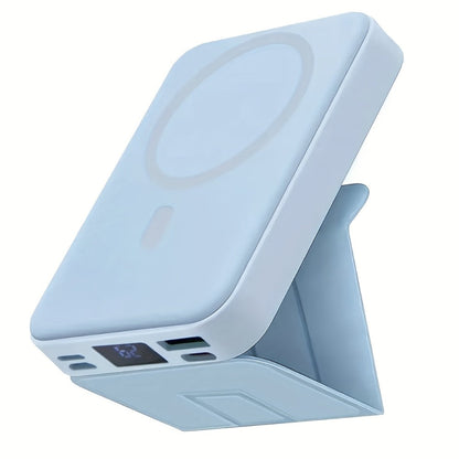 Magnetic Wireless Charger Pad W014 – Slim MagSafe-Compatible Fast Charging Stand for iPhone 16 15 14 13 12 Pro Max Plus & Qi-Enabled Devices, Portable Desktop Snap-On Wireless Charging Dock