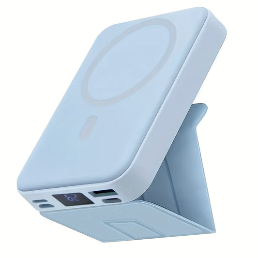 Magnetic Wireless Charger Pad W014 – Slim MagSafe-Compatible Fast Charging Stand for iPhone 16 15 14 13 12 Pro Max Plus & Qi-Enabled Devices, Portable Desktop Snap-On Wireless Charging Dock