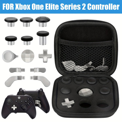 Xbox Elite Series 2 Controller Thumbstick Paddles Button Set - Stainless Steel ABS Magnetic Interchangeable D-Pad Thumb Sticks Replacement Kit