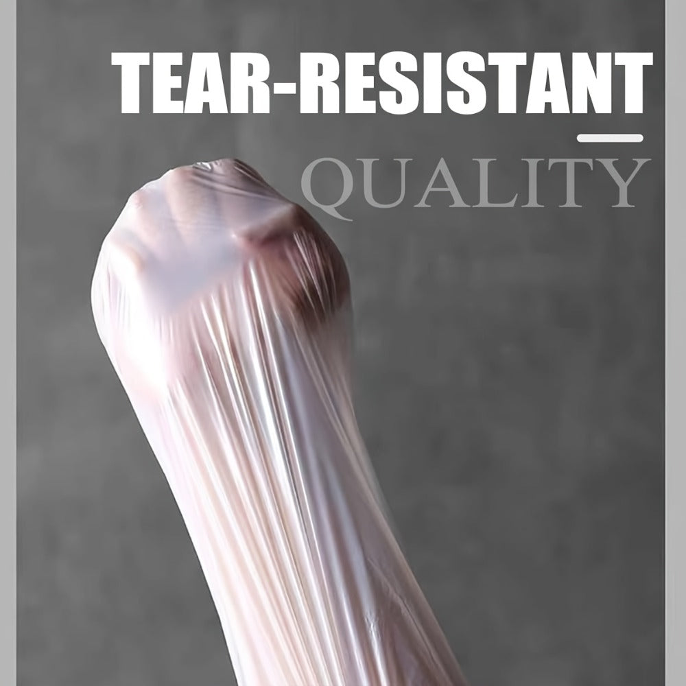13-Gallon Translucent White Trash Bags with Tie Handles in Extra-Thick 100 or 200-Count Packs