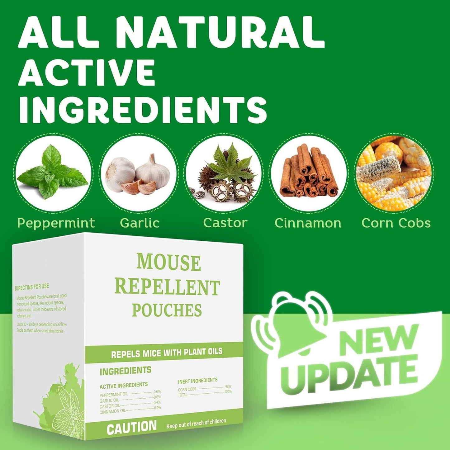 Peppermint Rodent Repellent Pouches 10/12 Pack, Mouse Mice Rat Spider Squirrel Repellent, Pest Control Pouches for Indoor Outdoor Home Garage