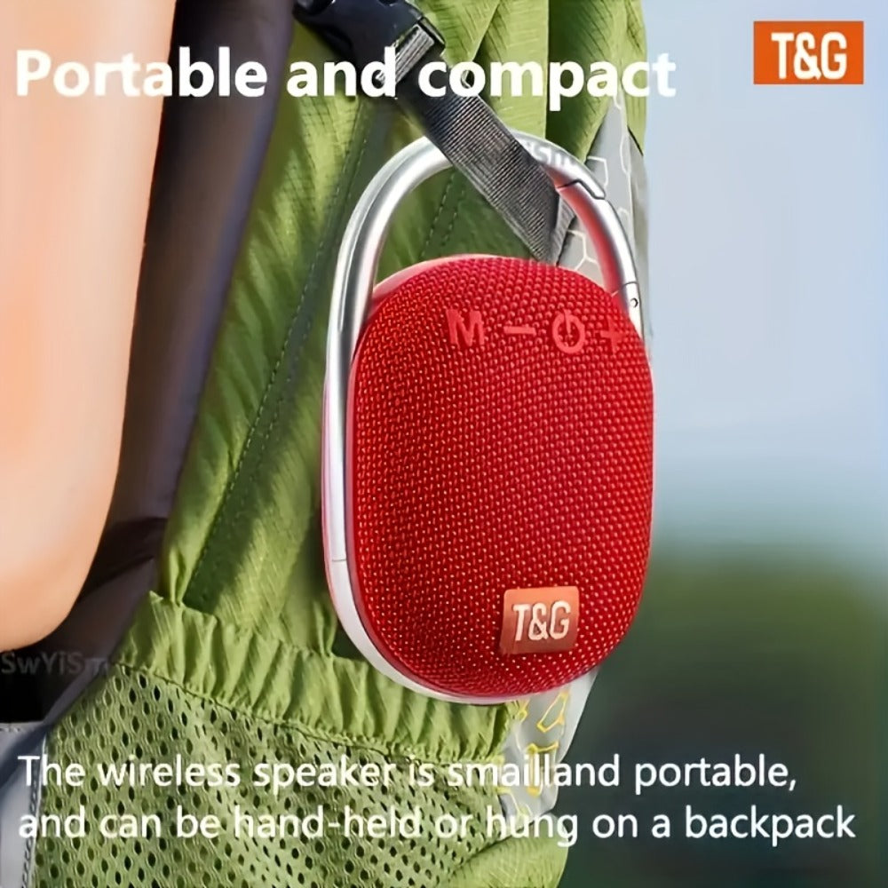 Portable Bluetooth Speaker Mini with 0.5W-2.5W Stereo, LED Lights, TF Card and Integrated Latch