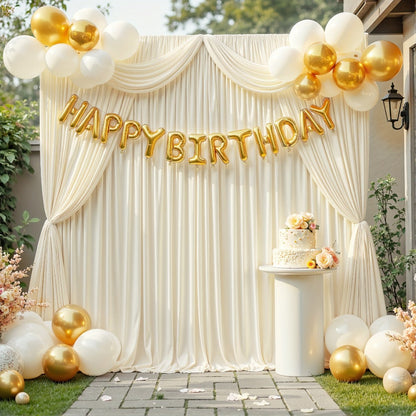Two-Piece Photography Backdrop Curtain Set with 150 cm Width and 215 cm or 300 cm Height Options