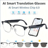 Semi-rimmed photochromic glasses [camera not included]