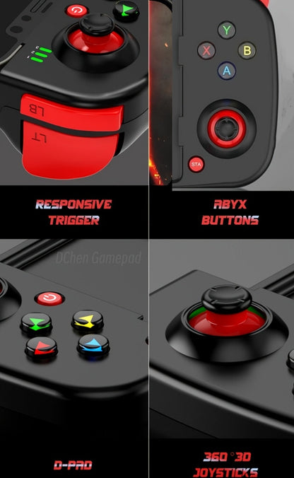 Bluetooth Wireless Gamepad Controller for iPhone Android PC Tablet Steam Deck – Rechargeable, Ergonomic Design, Multiple Colors, Compatible with PUBG COD Mobile Genshin Impact