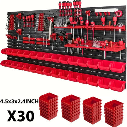 Tool Organizer Set – Multi-Functional Wrench, Screwdriver, Drill Bit & Hammer Storage Rack | Garage Tool Organizer Wall Mount for 39/69 Piece Tool Sets | Workshop Tool Holder Gift for Men & DIY Enthusiasts