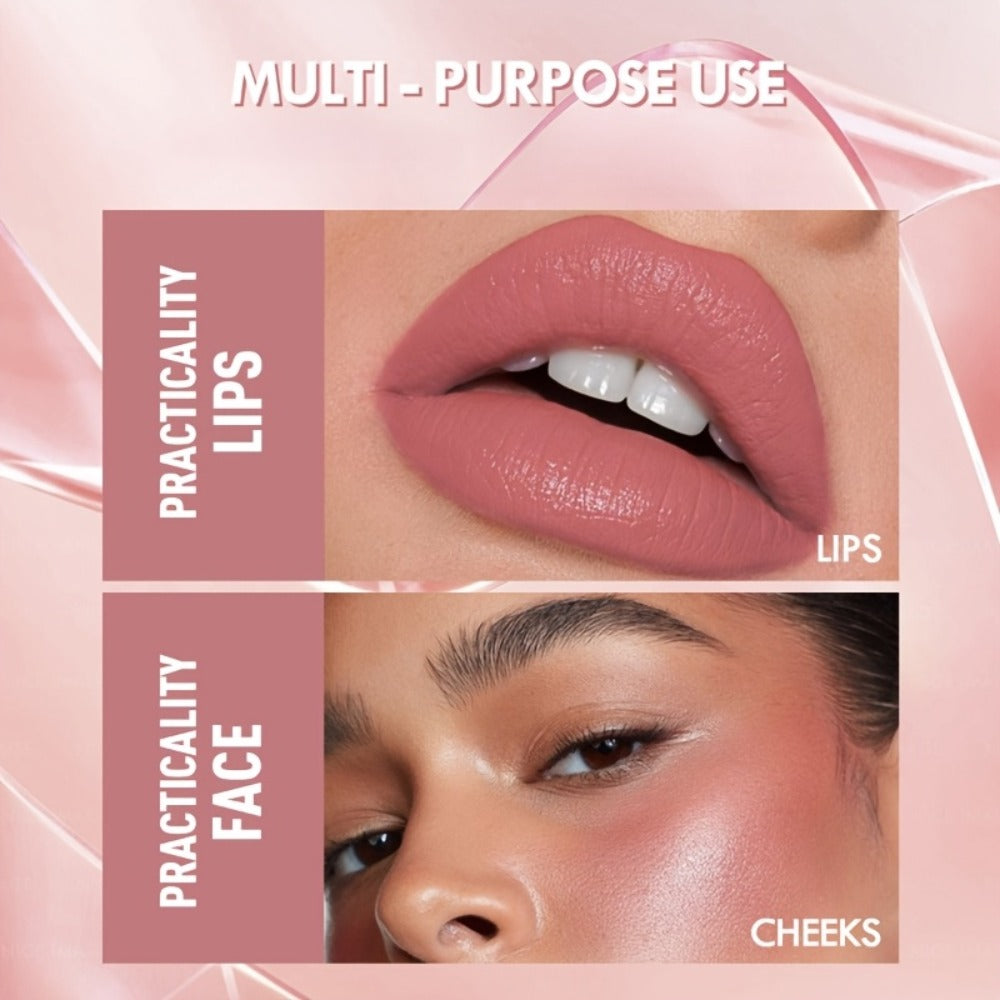 Lipstick Set, PECOLOVERS 6-Piece Cream Crayon Collection with Nude, Rose, Berry and Red Colors