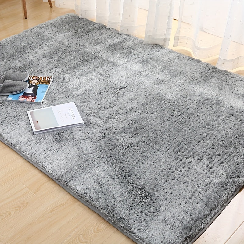 Area Rug Fluffy 900 g/m² Polyester Shag in Six Colors and Four Sizes for Bedroom or Living Room
