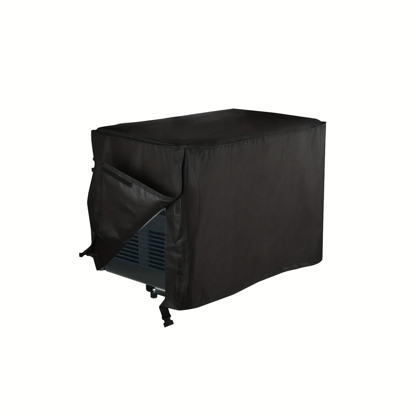 Generator Cover in Black with Displayed 25.59 x 20.08 x 20.08-Inch Dimensions and Side Access Opening