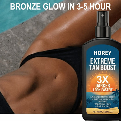 Black Pump Self-Tanning Spray 100ml with Coconut Oil and Avocado Extract Labeling for Body Application