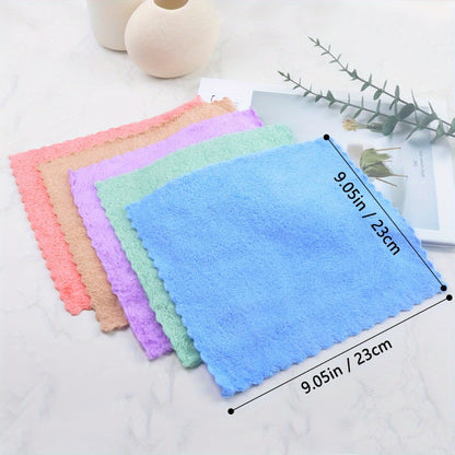 Microfiber Towel Set 40pcs – Ultra Soft Quick Dry Absorbent Hand Face Towels for Bathroom, Coral Fleece Cleaning Wipes, Skin-Friendly