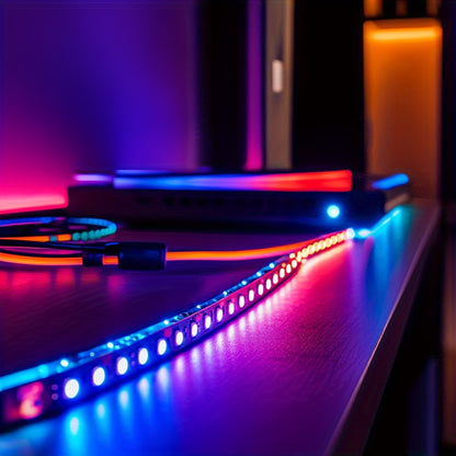 LED Strip Light SETONR RGB 100ft/30m with USB Power, App and 44-Key Remote, Music Sync and Timer Controls