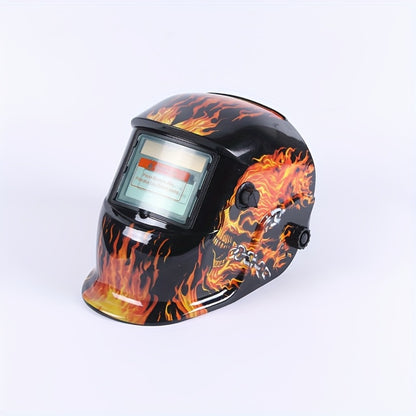 Auto-Darkening Welding Helmet Solar Powered True Color – Wide View DIN 9-13 Adjustable, 1/25000s Response, Lightweight Welder Headgear for TIG MIG MMA Plasma