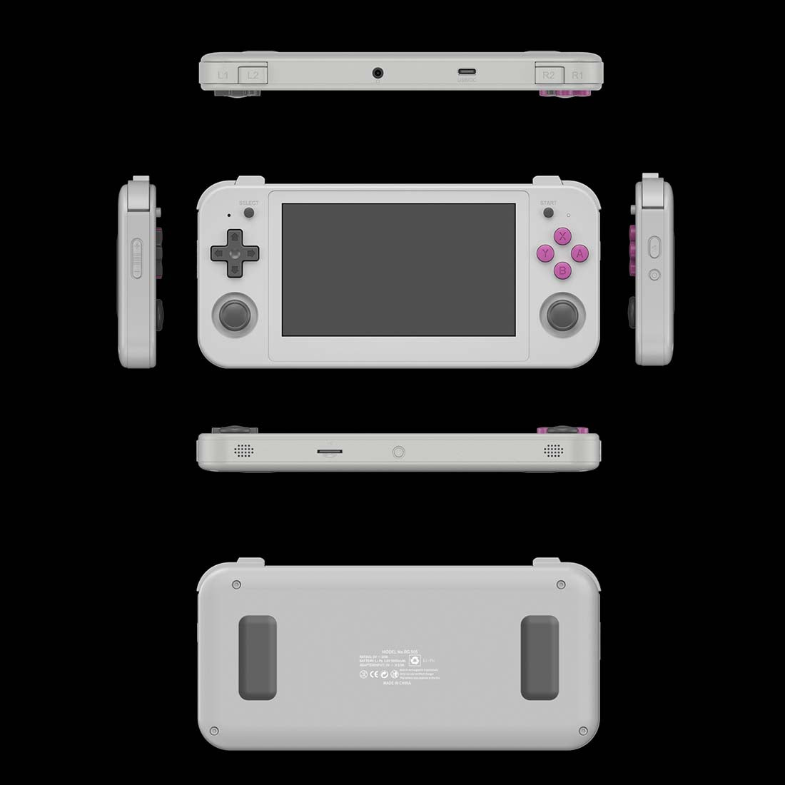 Handheld Game Console Anbernic RG505 with 4.95-inch OLED Touchscreen, 4+128GB with 128GB card or 4+128GB with 256GB card Options