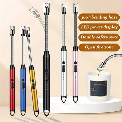 Flexible-Neck Electric Arc Candle Lighter in Nine Color and One- or Two-Piece Checkout Options
