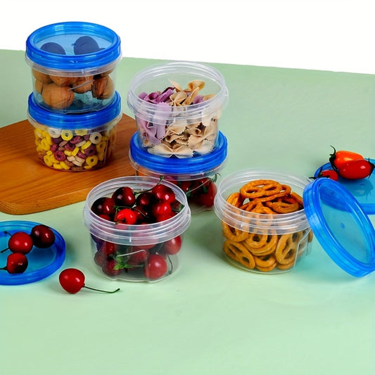 Food Storage Containers Stackable Clear Canister Set in Three 1000 mL or Six 500 mL Configurations