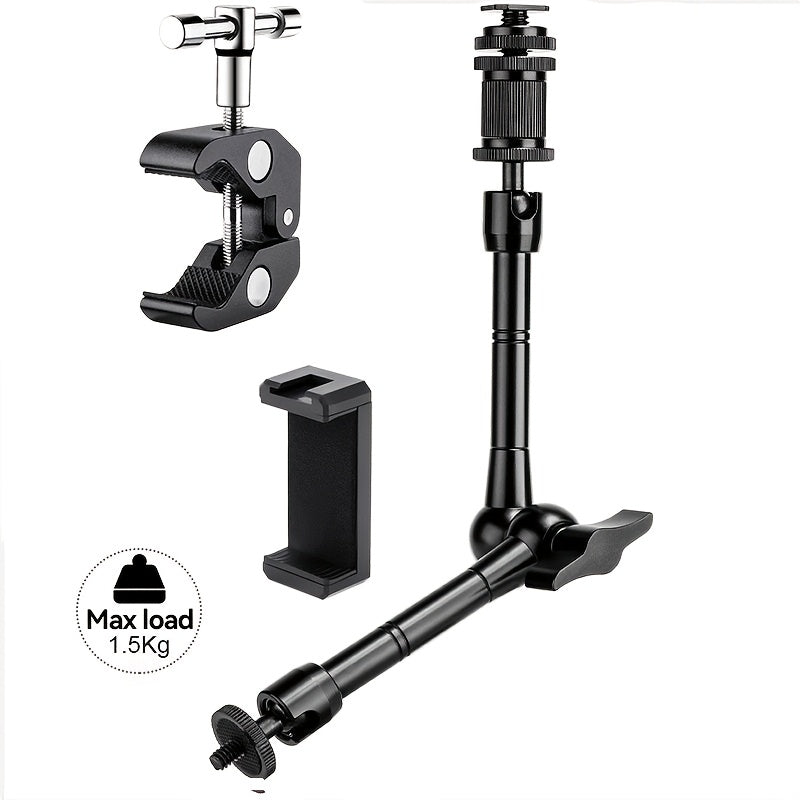 Magic Arm 11 Inch Friction Articulating with Super Clamp, Camera Arm for DSLR, LCD Monitor, LED Light