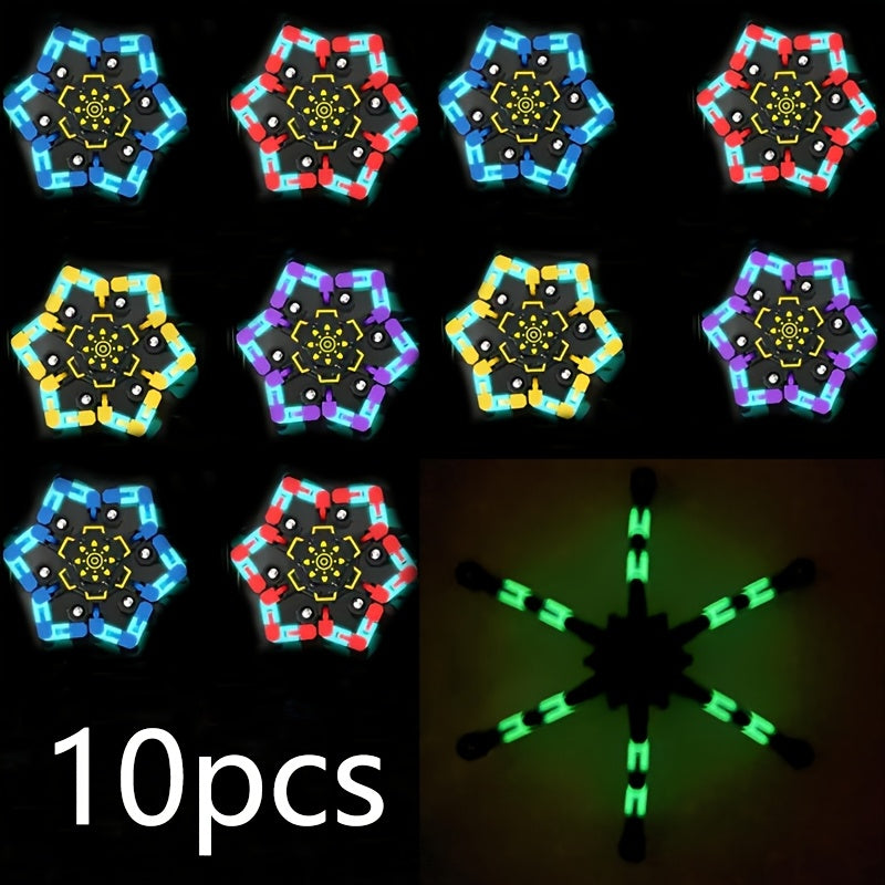 Robot Fidget Spinner Set with 10- or 15-Piece Standard and Luminous Checkout Configurations