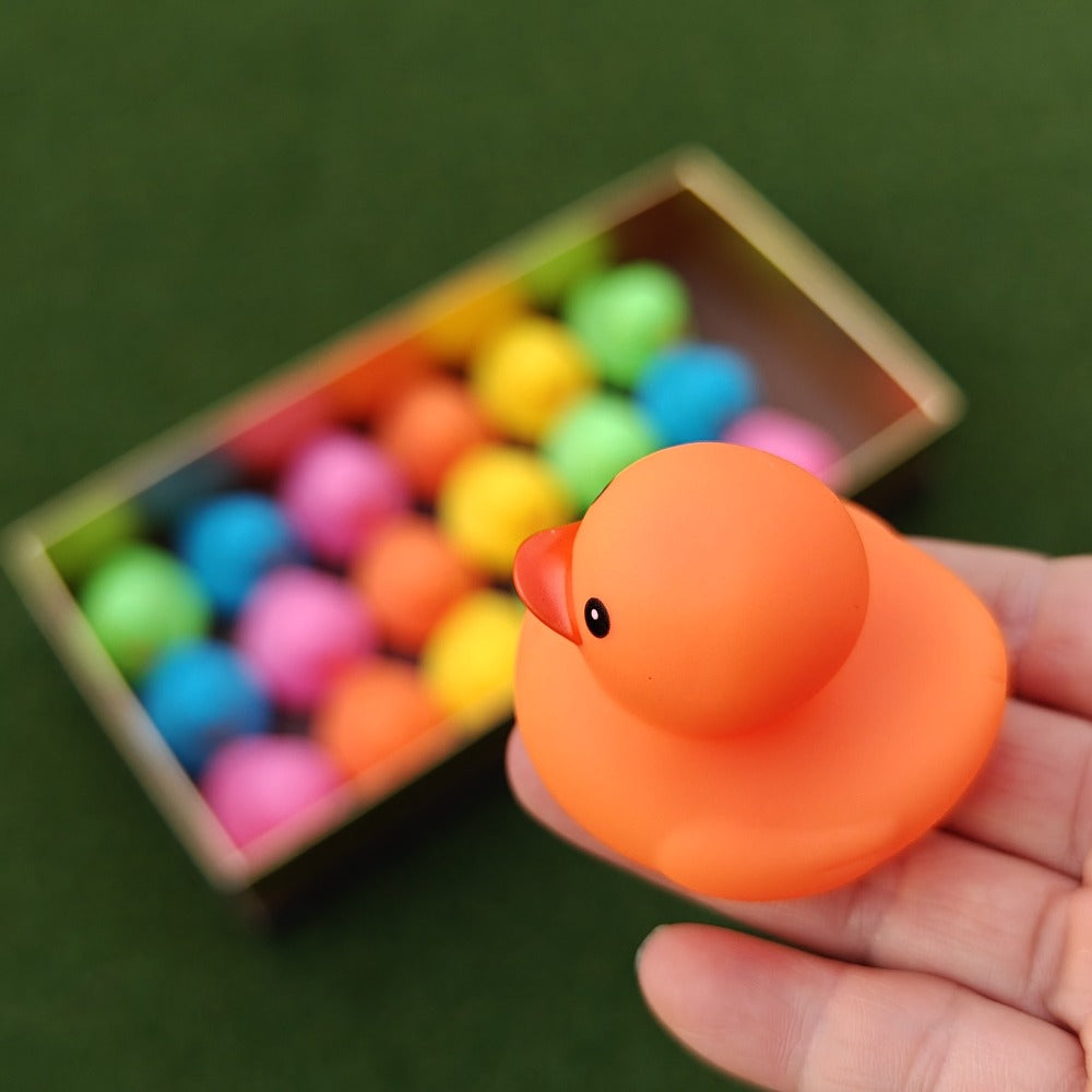 72-Piece Assorted Mini Rubber Duck Set in Mixed Colors for Supervised Bath, Pool and Party Play